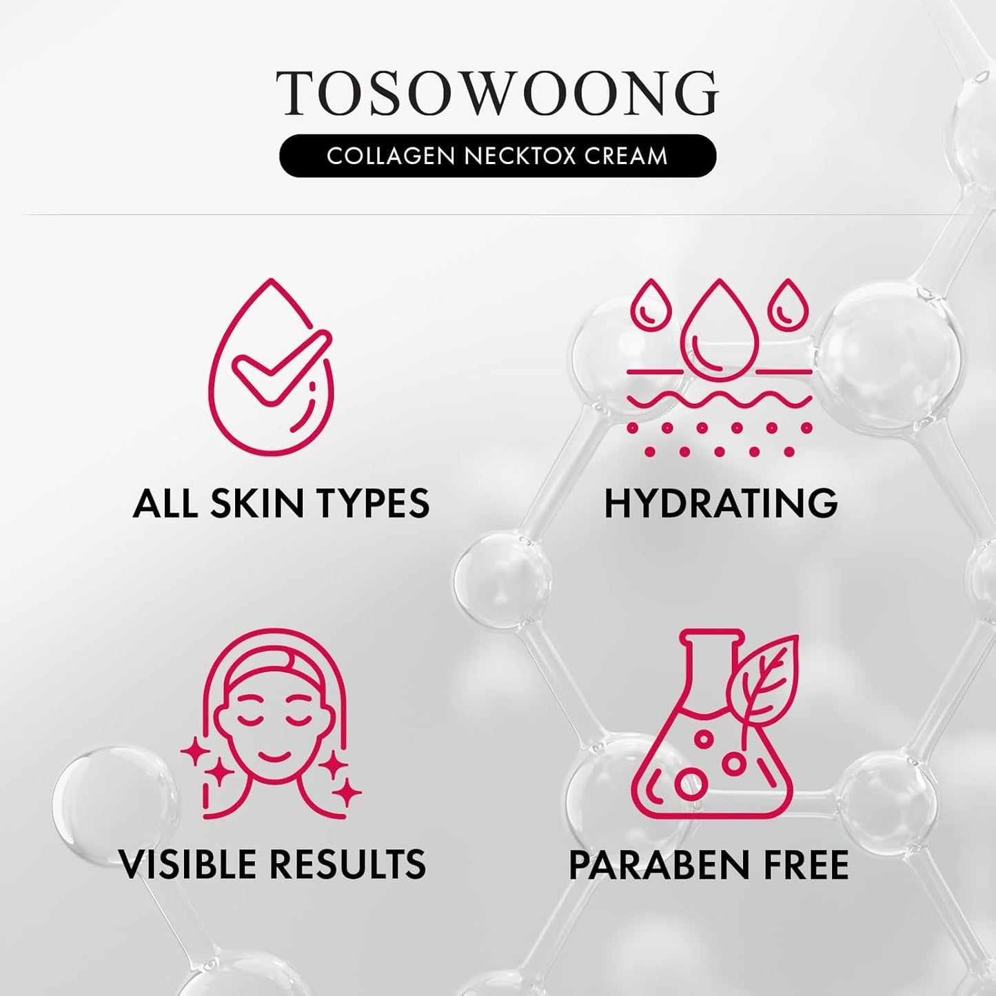 TOSOWOONG Anti Wrinkle Firming Neck Cream 50ml