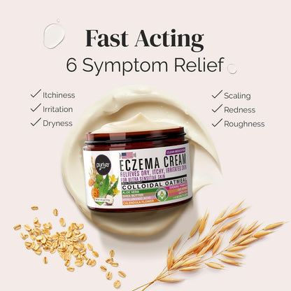 Natural Eczema Cream - Soothing Dry Skin Moisturizer