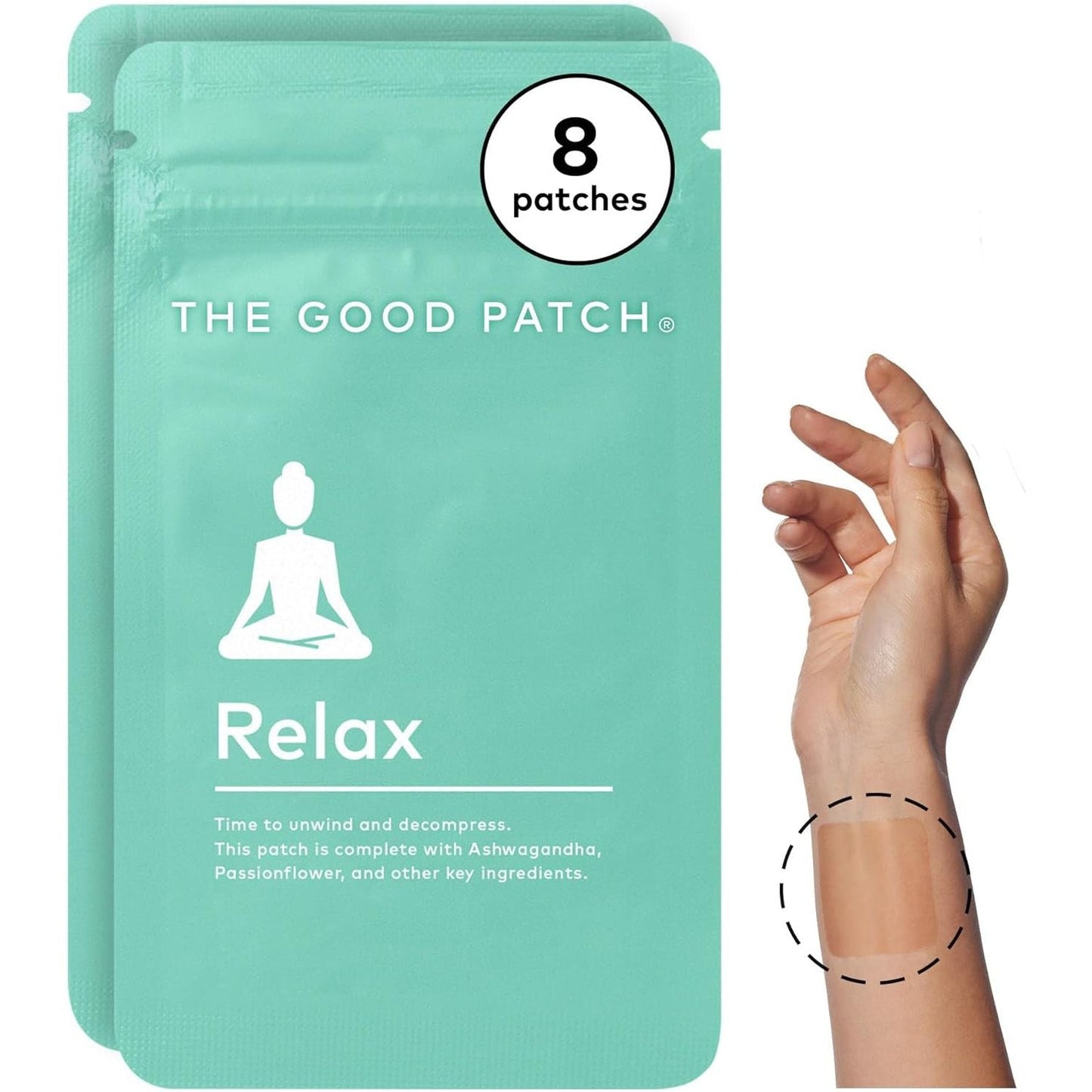 Natural Stress Relief Patches with Ashwagandha - Mycosmeticslondon