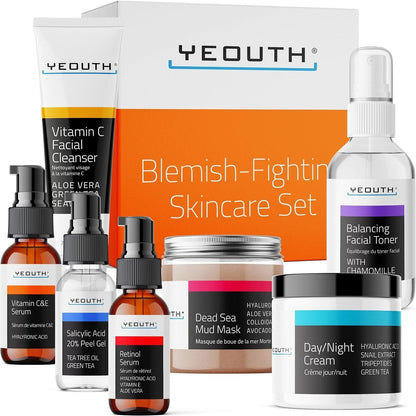 Natural Anti Acne Skin Care Kit with Vitamin C - Mycosmeticslondon