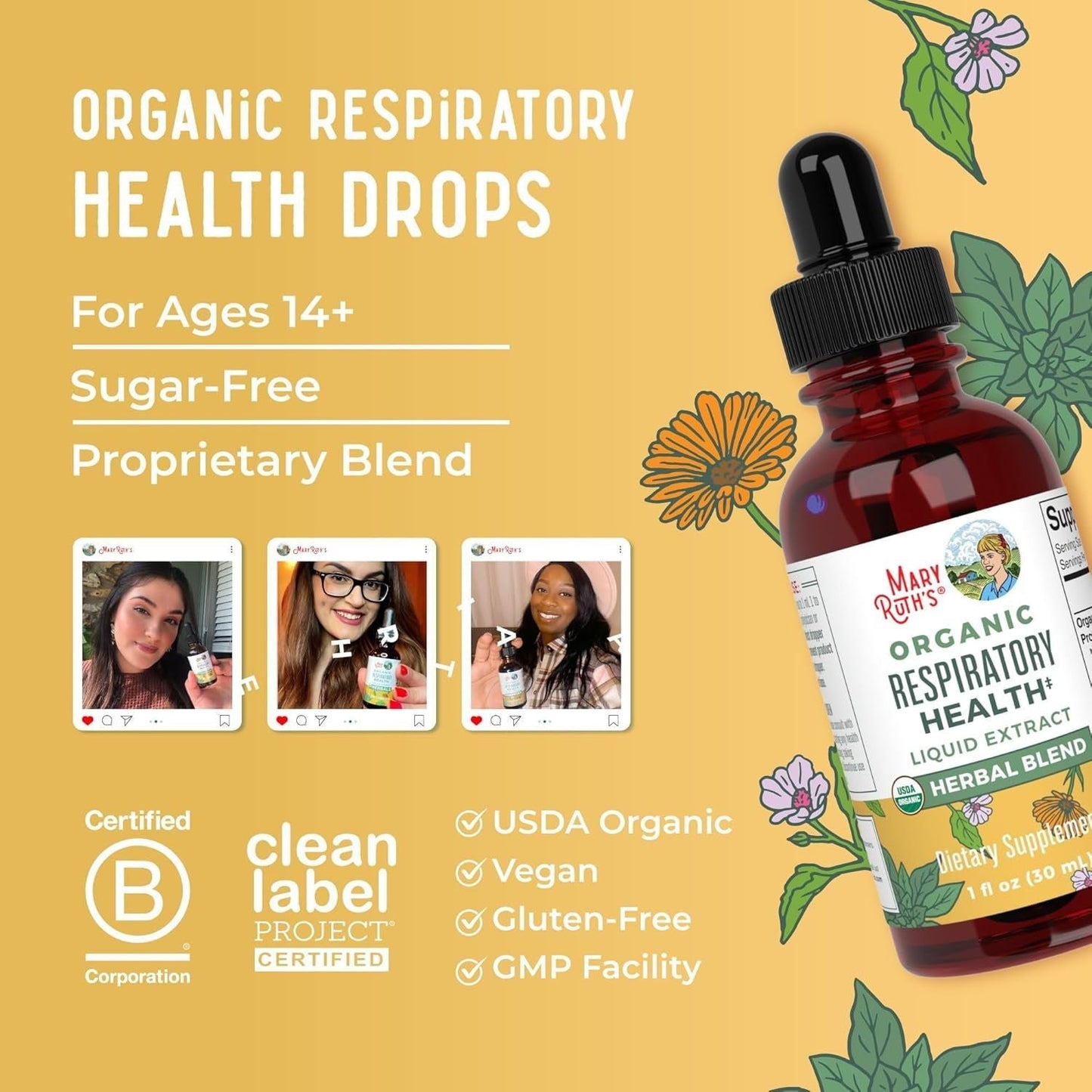 Natural Herbal Breathing Aid Liquid Supplement