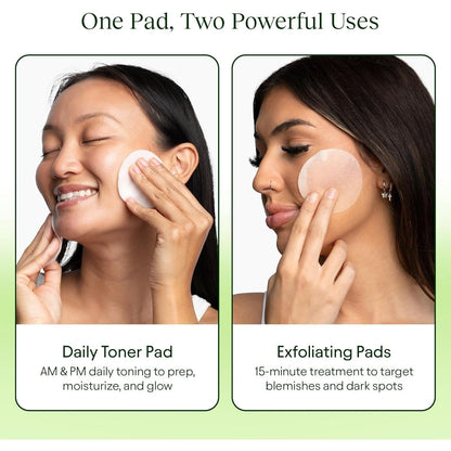 Glowing Skin Toner Pads - 100 Count | Korean Beauty Face Wipes