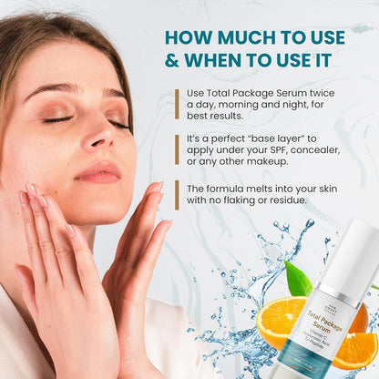 Advanced Anti Aging Face Serum 30ml with Peptides and Vitamin C