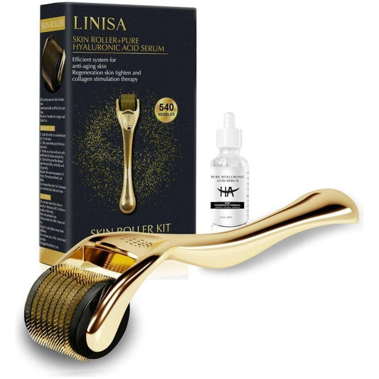 Anti Aging Skin Care Set - Roller and Vitamin C Serum - Mycosmeticslondon