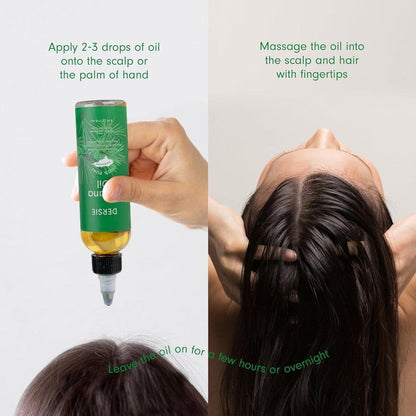 Natural Cold Pressed Hair Growth Oil for Strong Hair