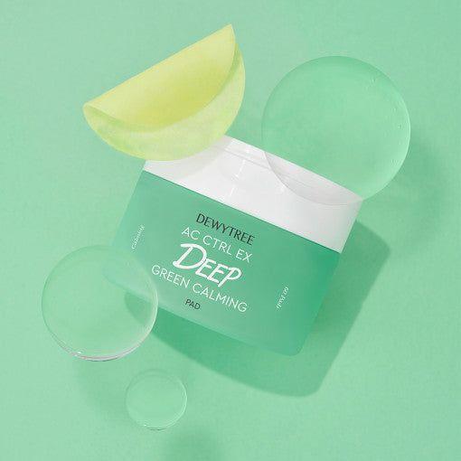 Cooling Green Tea Face Pads - 60 Count Dual Action