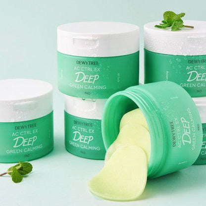 Cooling Green Tea Face Pads - 60 Count Dual Action