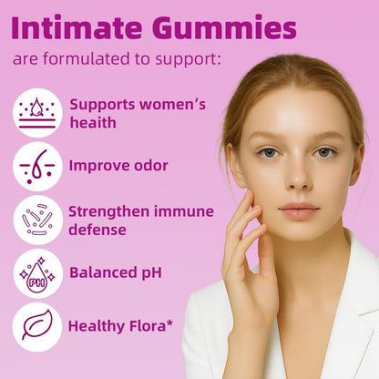 Natural Women's Vaginal Health Gummies with Probiotics