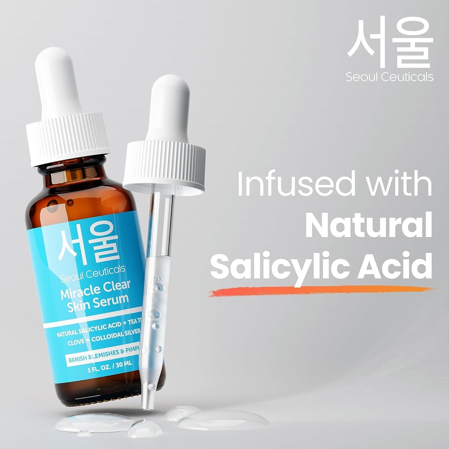 Natural Acne Treatment Serum with Salicylic Acid