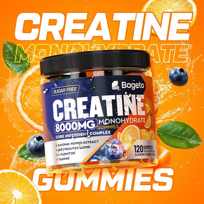 Powerful Sugar Free Creatine Gummy Vitamins 8000mg