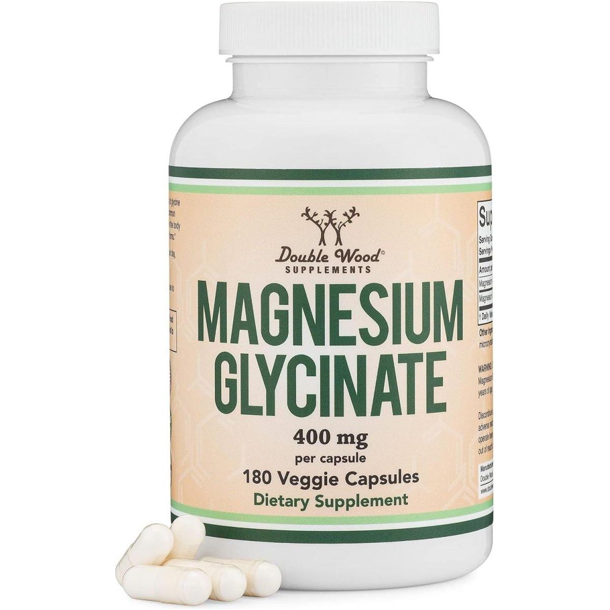 High Strength Magnesium Glycinate Vegan Capsules 400mg
