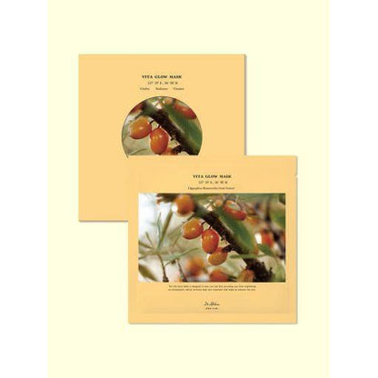 Natural Glow Face Mask Set - 5 Pack Hydrating Sheets - Mycosmeticslondon