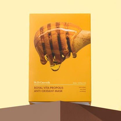 Natural Brightening Face Mask Sheets with Propolis & Vitamin C