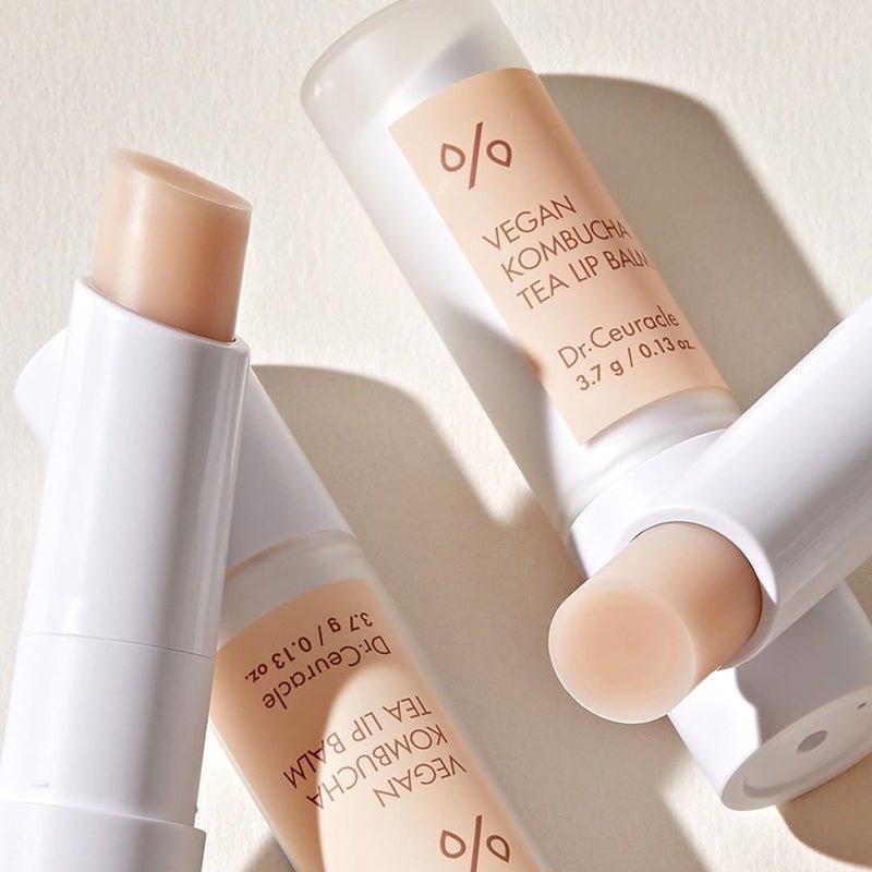 Natural Vegan Lip Balm with Tea and Ceramides
