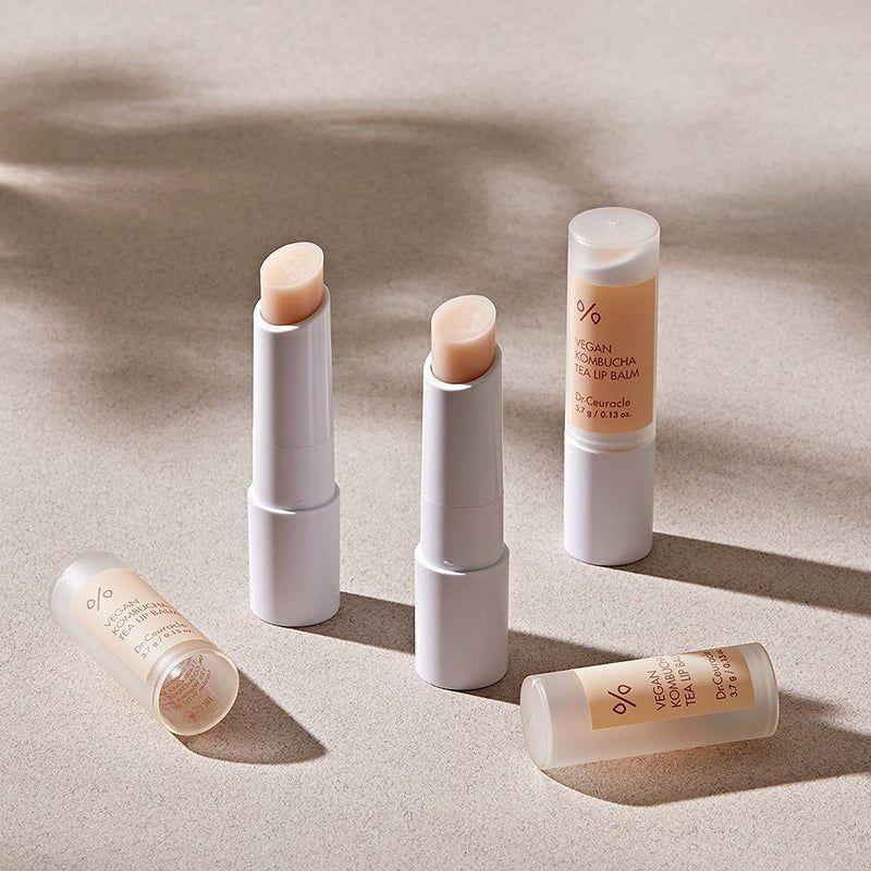 Natural Vegan Lip Balm with Tea and Ceramides