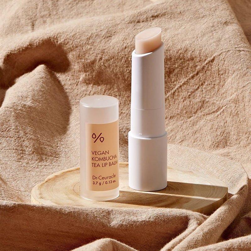 Natural Vegan Lip Balm with Tea and Ceramides