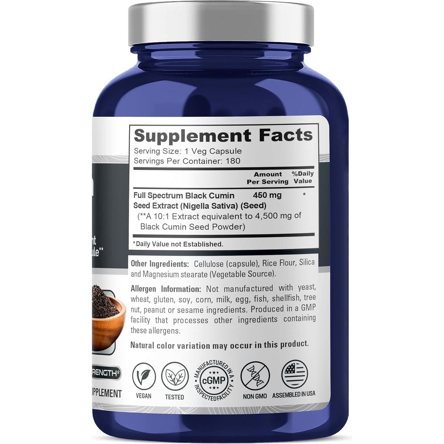 Powerful Black Seed Oil Capsules 4500mg