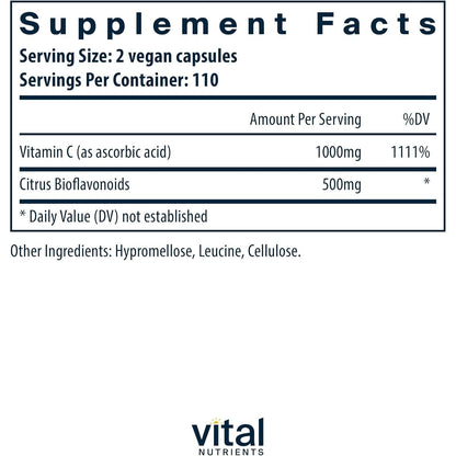 Powerful Vitamin C Booster with Antioxidants - 220 Caps