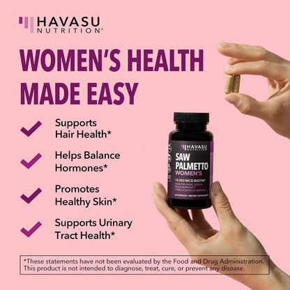 Natural Hair Skin Nail Vitamins for Women - 60 Capsules