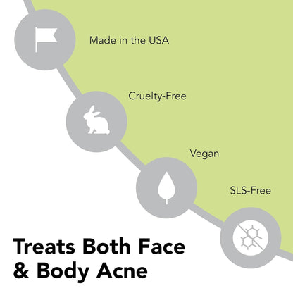 Effective Strong Acne Face Wash 10% Benzoyl Peroxide Cleanser