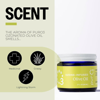 Natural Ozonated Olive Oil for Skin and Body Care