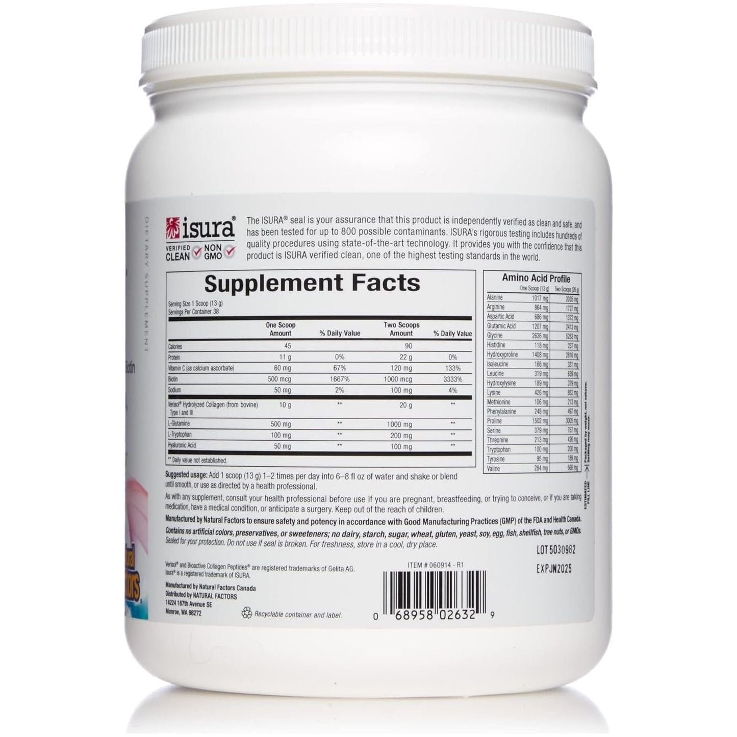 Pure Collagen Supplement Powder for Skin and Joints