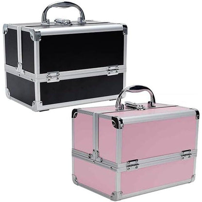 Portable Cosmetic Storage Box with Mirror - Mycosmeticslondon