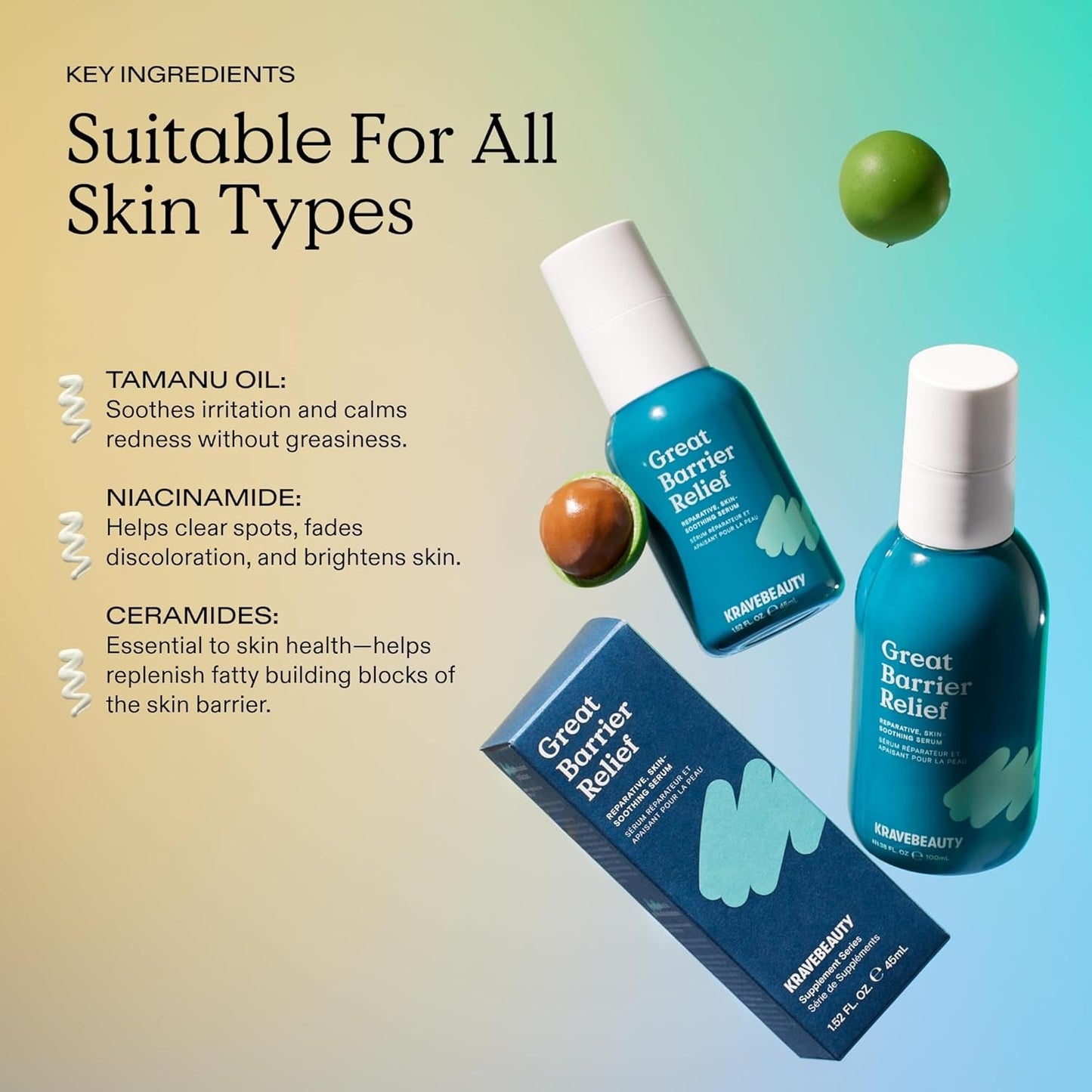 Gentle Skin Calming Face Serum - Soothes & Repairs Redness