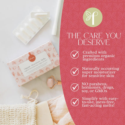 Natural Vaginal Moisture Suppositories for Dryness Relief