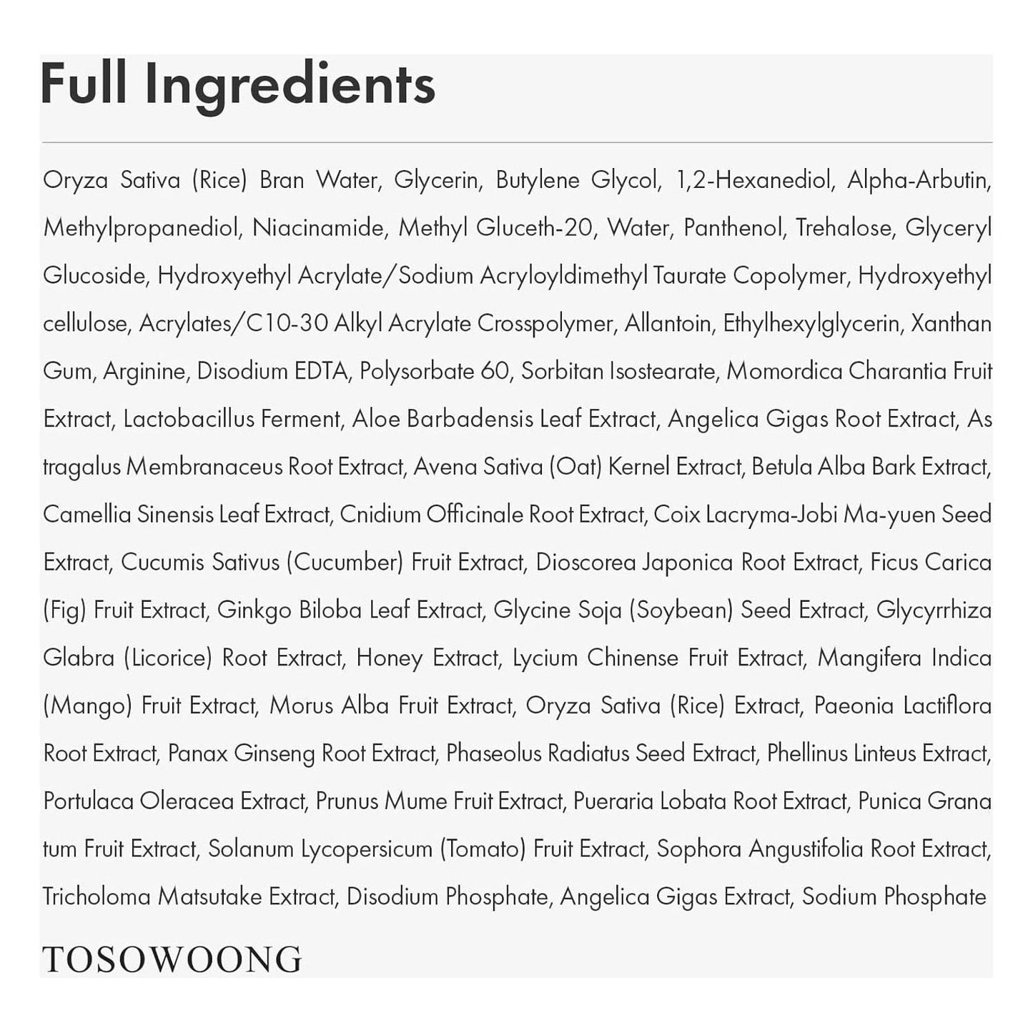 Natural Brightening Face Serum 33ml