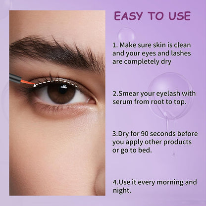 Natural Eyelash Growth Serum for Thicker Lashes