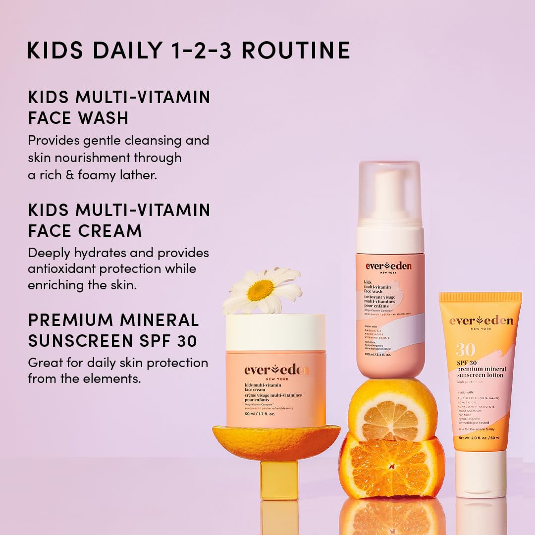Natural Kids Skincare Set with SPF 30 Protection