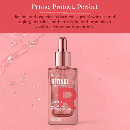 Anti-Aging Serum with Retinol and Peptides for Smoother Skin