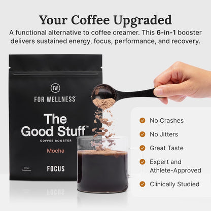 Premium Mocha Coffee Creamer for Energy and Focus