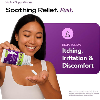 Natural Vaginal Suppositories for pH Balance and Odor Relief