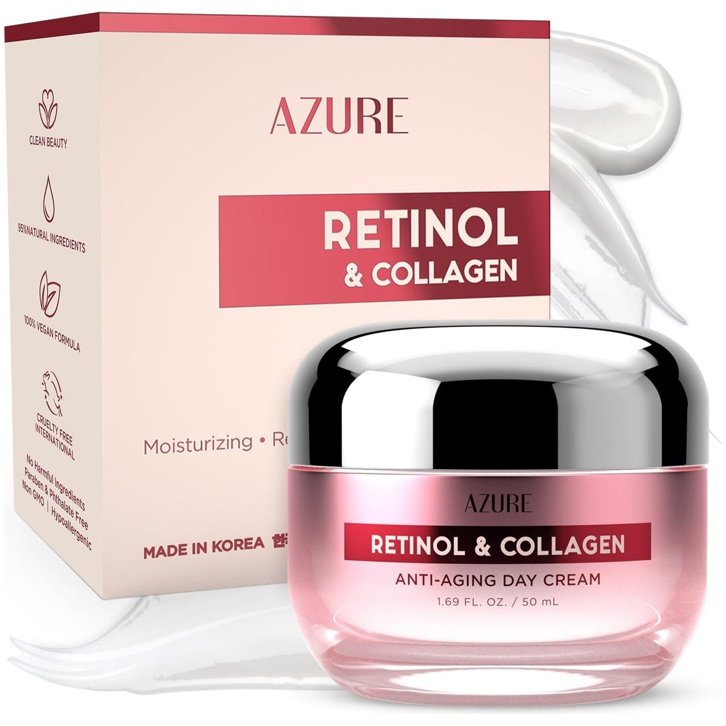 Hydrating Anti Aging Face Moisturizer with Retinol & Collagen - Mycosmeticslondon