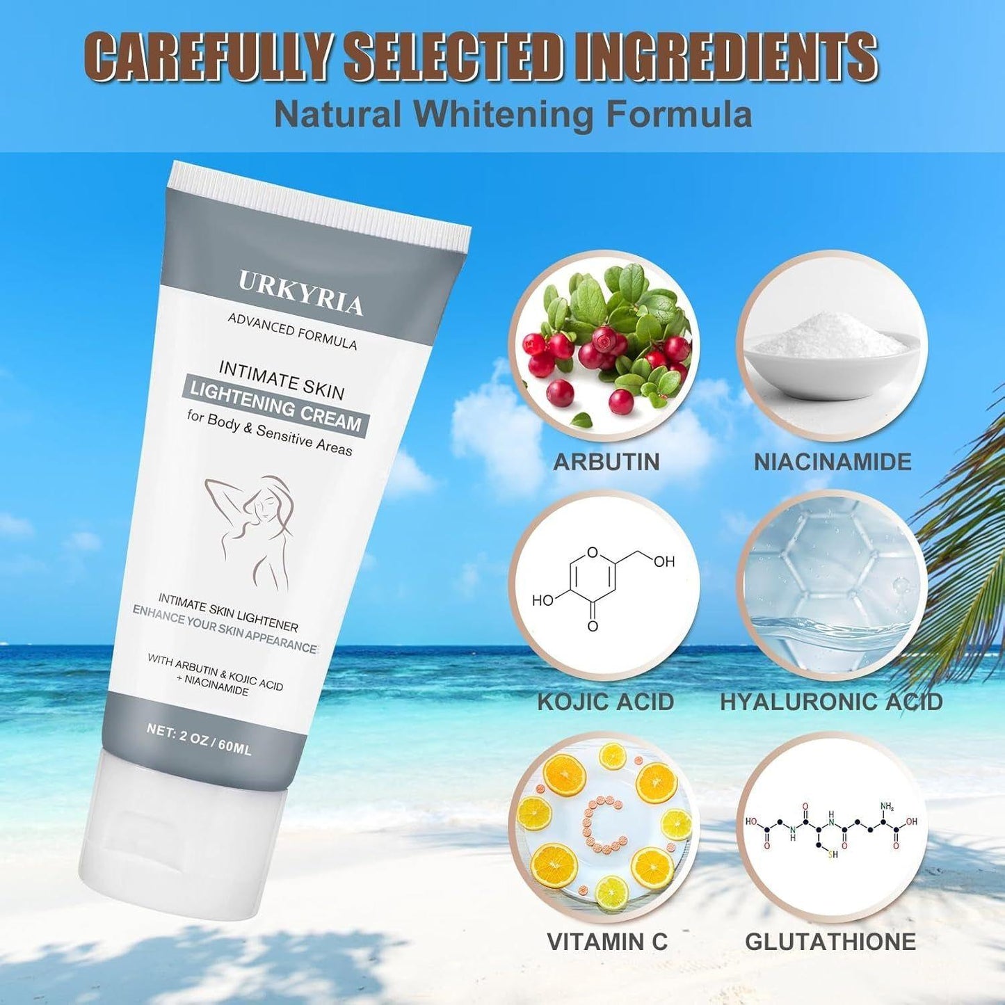Natural Sensitive Skin Whitening Cream 60ml