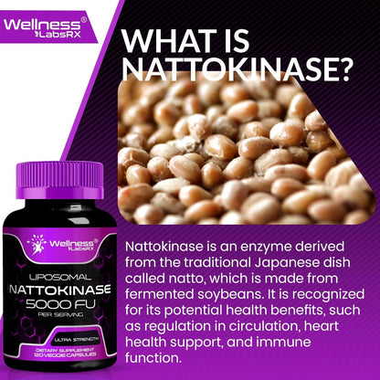 Natural Circulation Supplement Liposomal Nattokinase Capsules