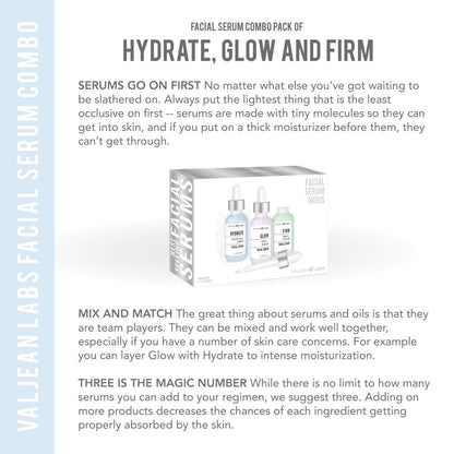 Natural Face Serum Set - 3 x 30ml | Moisturize & Rejuvenate Skin