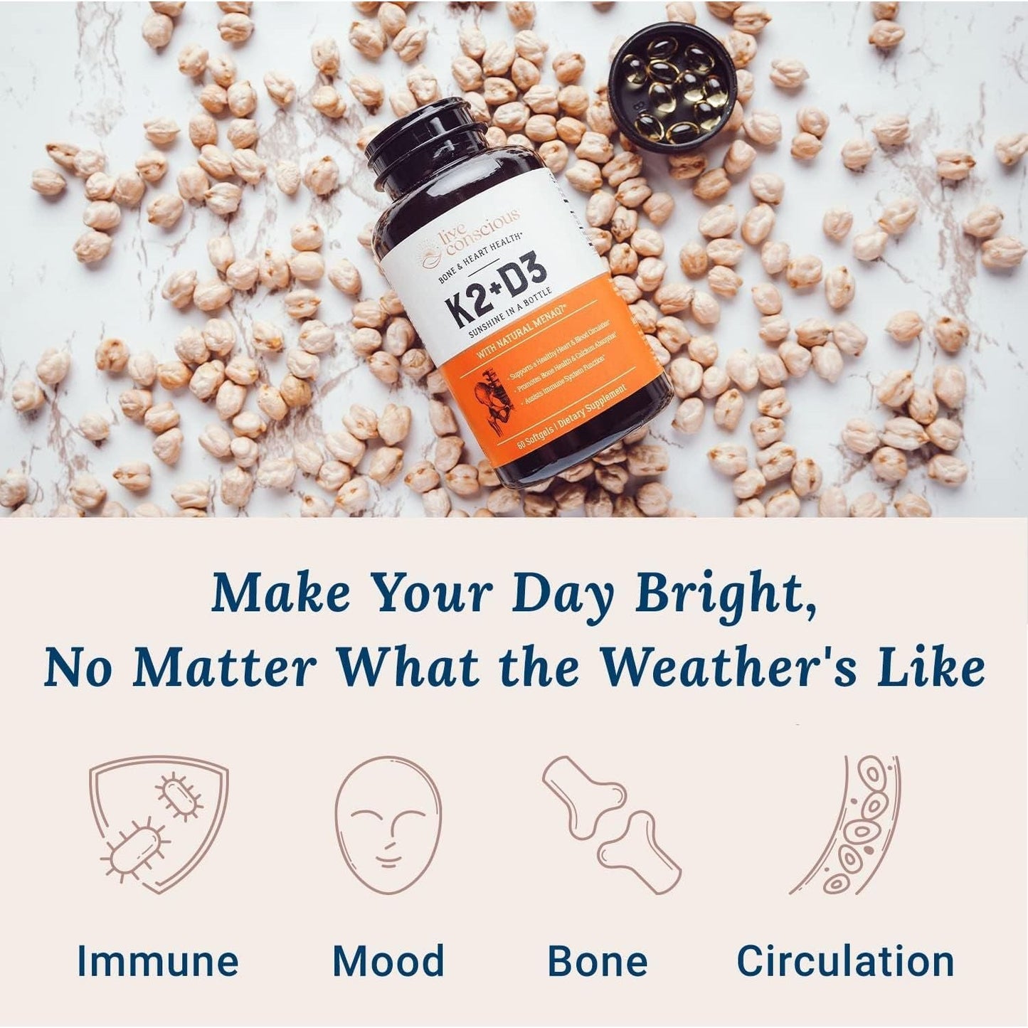 Strong Bone Vitamin D3 Softgels Supplement