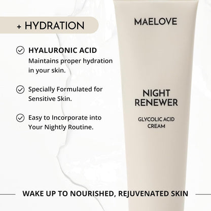 Gentle Exfoliating Night Cream for Sensitive Skin