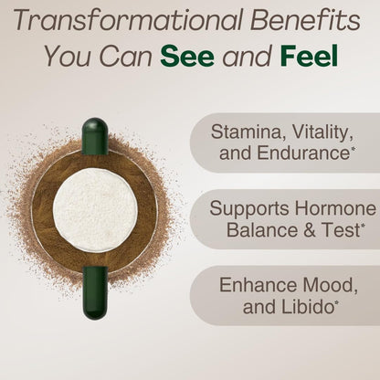 Premium Maca Supplement 40X Strength Organic Capsules