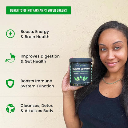 Green Food Supplement Powder - Natural Berry 30 Servings