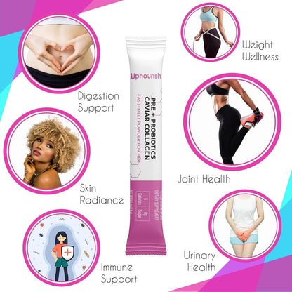 Natural Beauty Collagen Probiotic Supplement Sticks