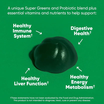 Vitality Greens Chewables - 180 Count, 3 Pack