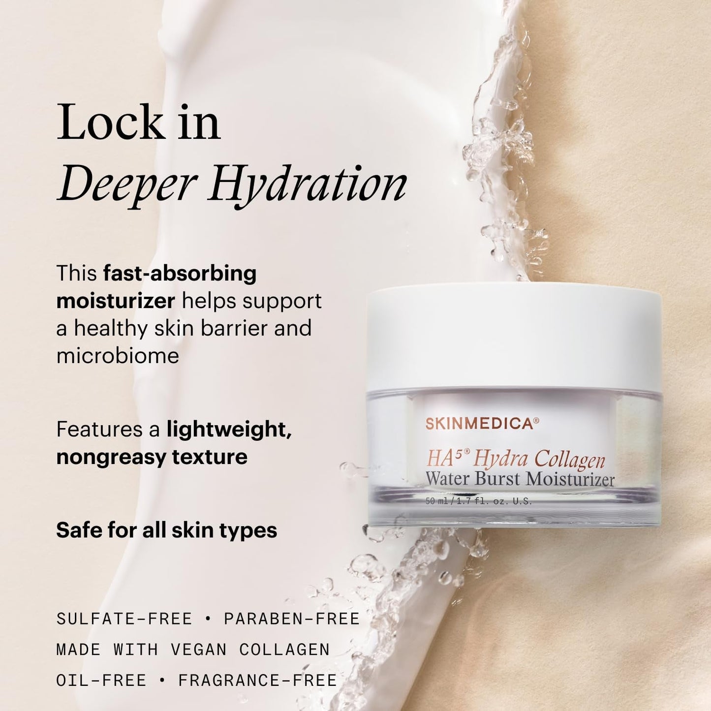 Hydrating Collagen Plumping Face Moisturizer 50ml - Glow