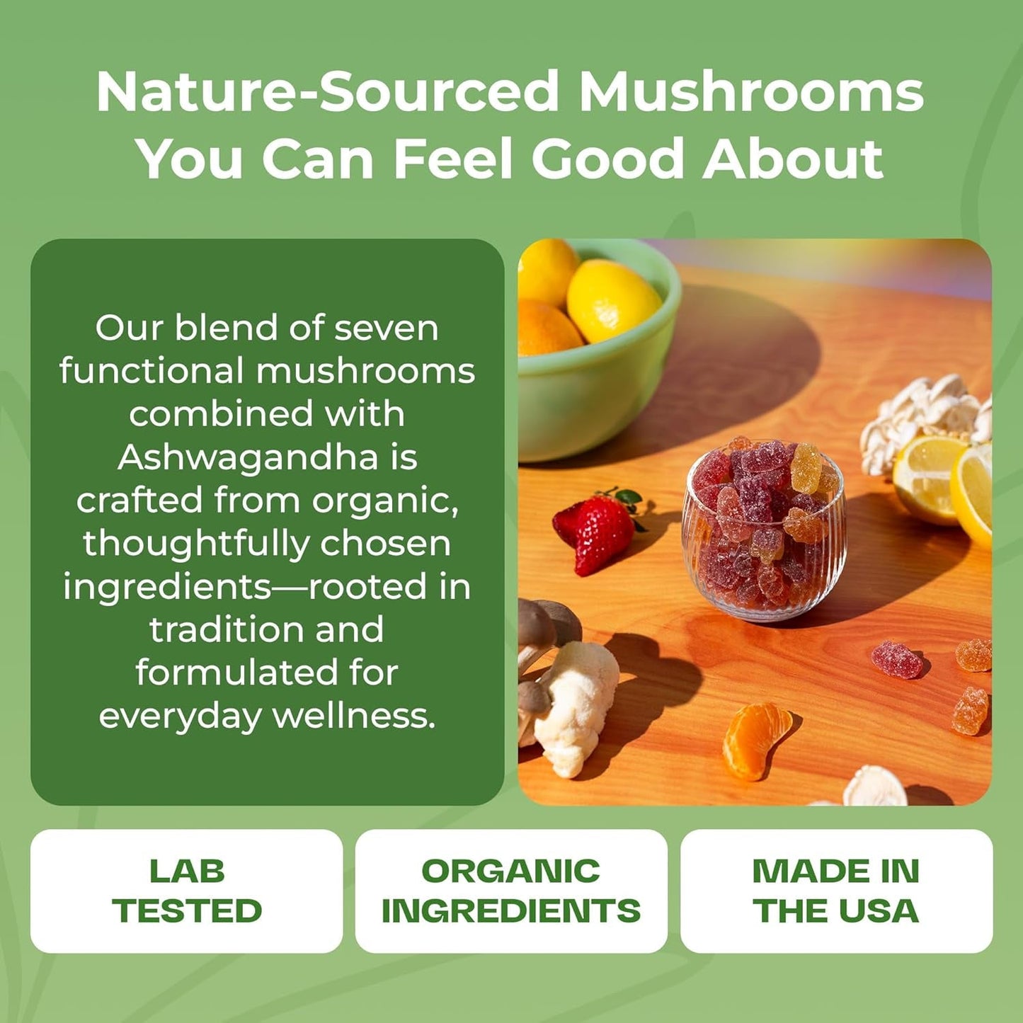 Natural Immune Boost Mushroom Gummies