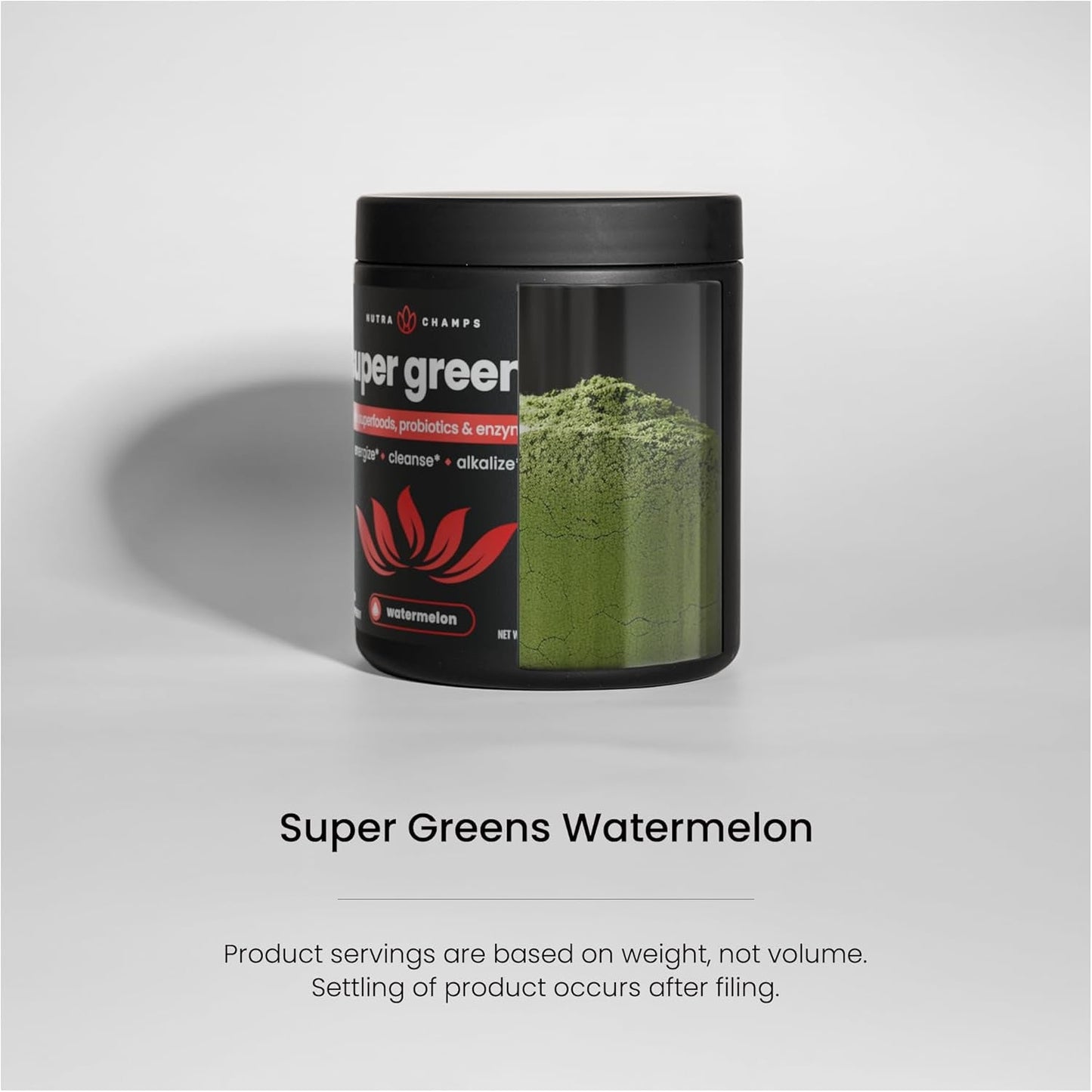 Green Food Supplement Powder with Probiotics and Enzymes