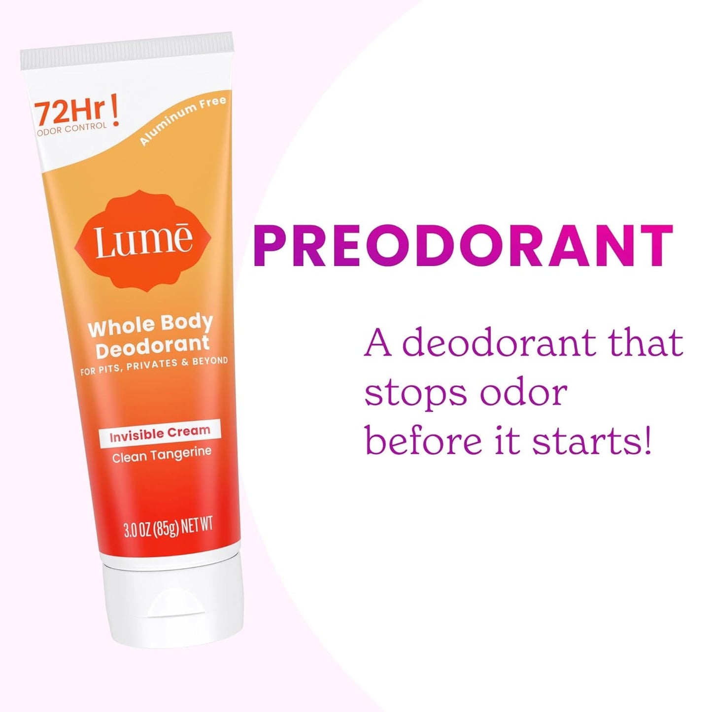 Long Lasting Natural Body Deodorant 85g Twin Pack