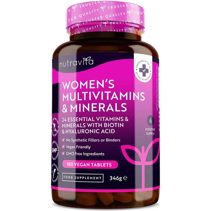 Essential Women's Daily Vitamins and Minerals Tablets - Mycosmeticslondon